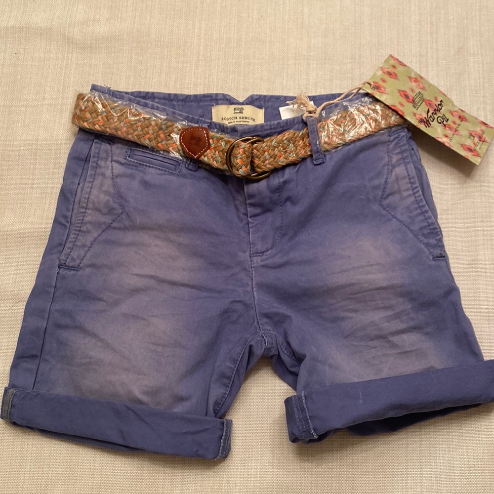 DESIGNER KIDS Scotch Shrunk Kids Faded Blue Shorts Size 6 - New/Never Worn